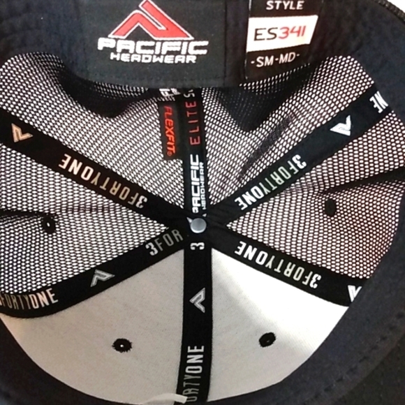 TACOMA RAINERS BLACK FITTED CAP PACIFIC HEADWEAR FLEX FIT SIZE SM-MED NWT - Picture 6 of 9